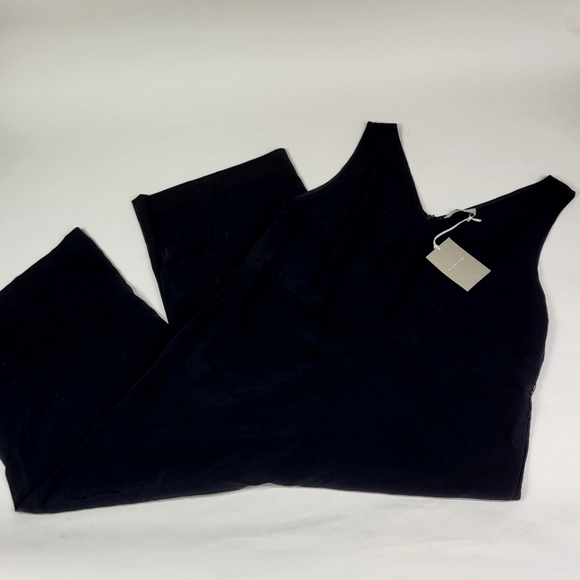 Everlane Black Japanese GoWeave Essential Jumpsuit sz 2 - Picture 5 of 7